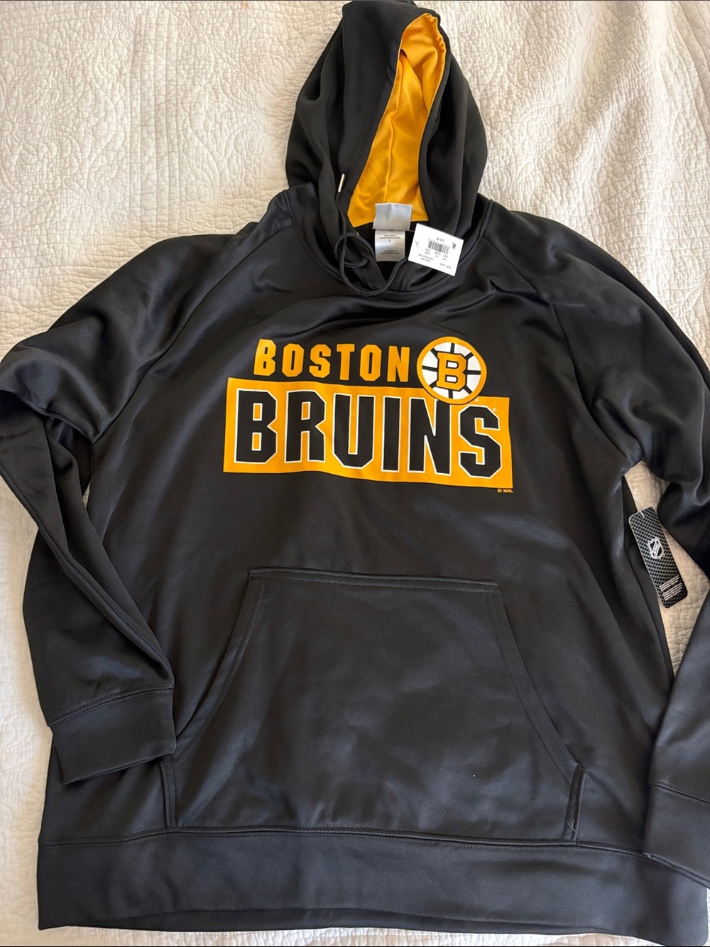 NHL Boston Bruins Black and Gold Pullover Hoodie